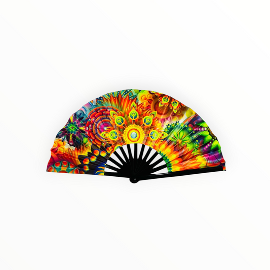 UV PRINTED- Rave Hand Fan