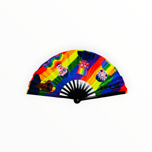UV PRINTED- Rave Hand Fan